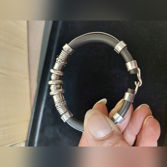 Steel Spacers Necklace and Bracelet Set - Picture 8 of 10